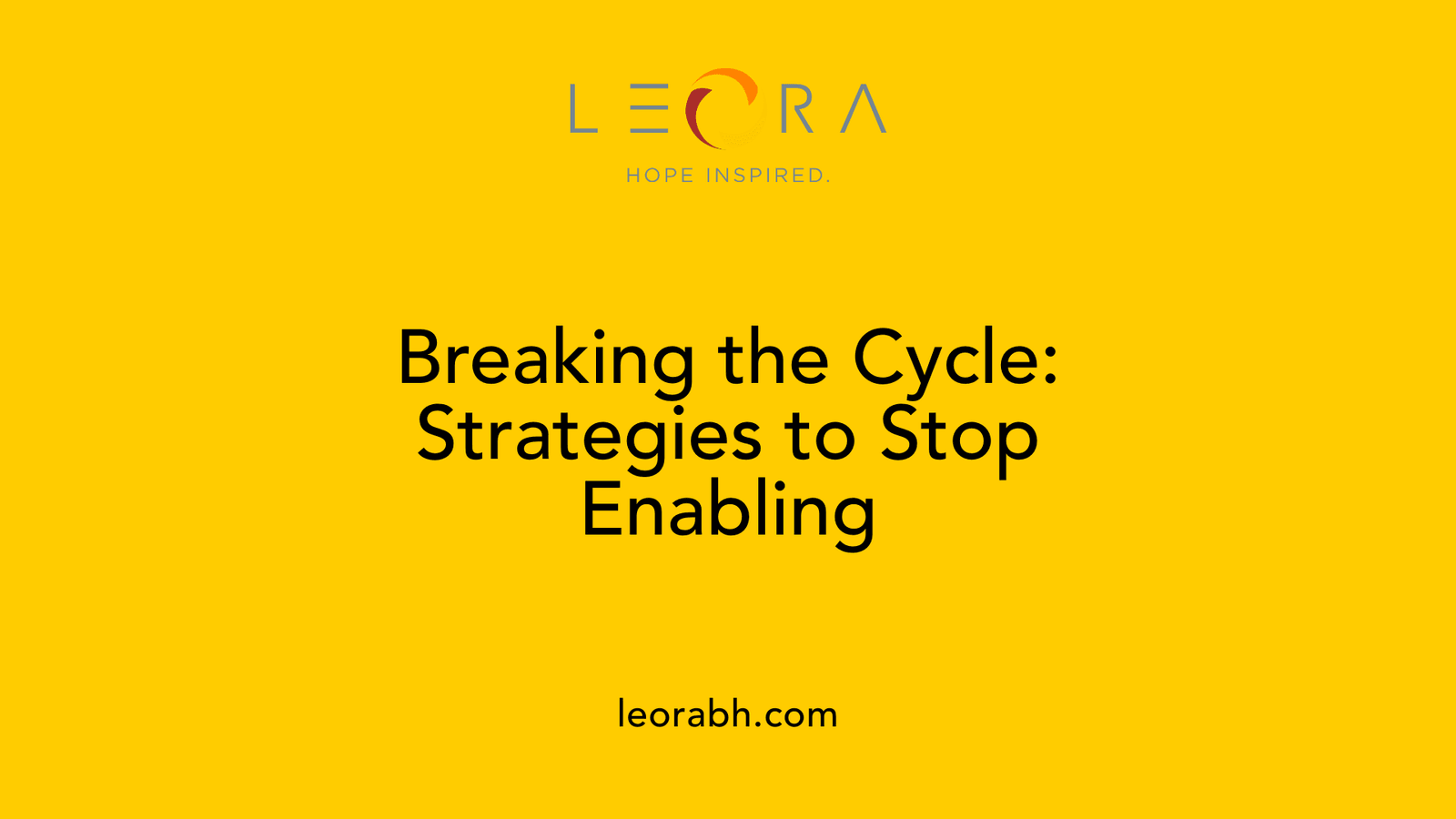 Breaking the Cycle: Strategies to Stop Enabling