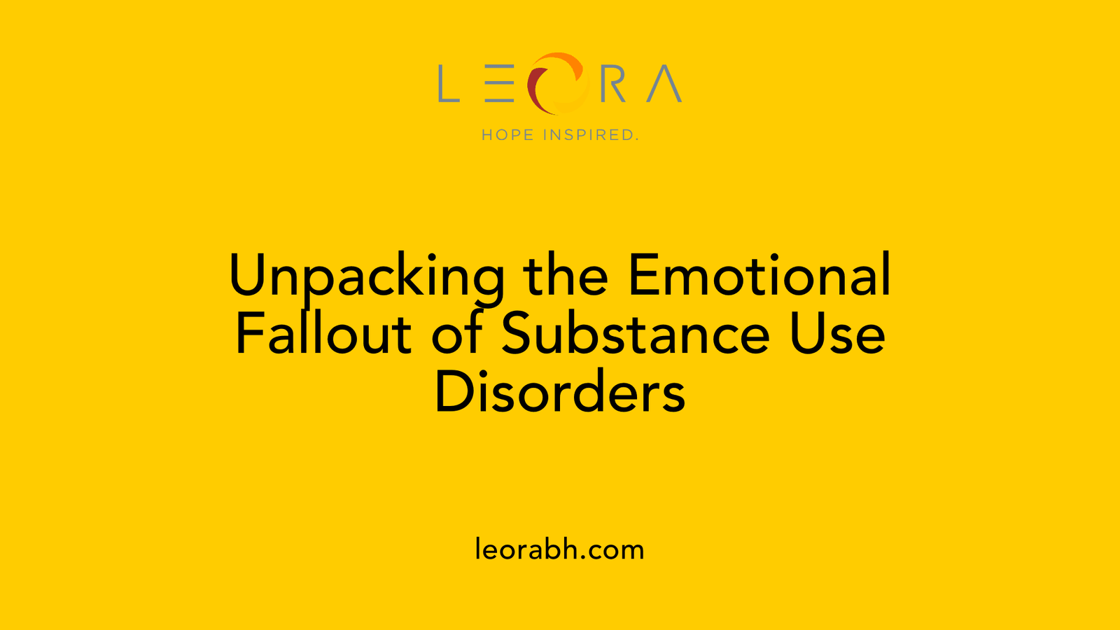 Unpacking the Emotional Fallout of Substance Use Disorders