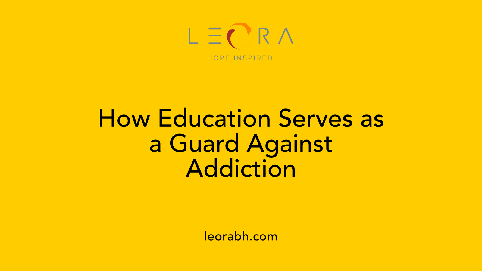 How Education Serves as a Guard Against Addiction