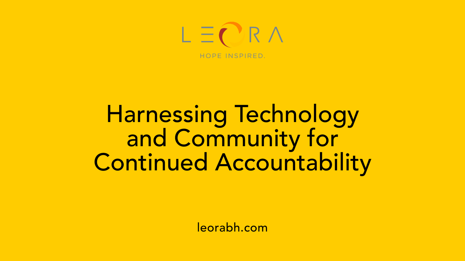 Harnessing Technology and Community for Continued Accountability