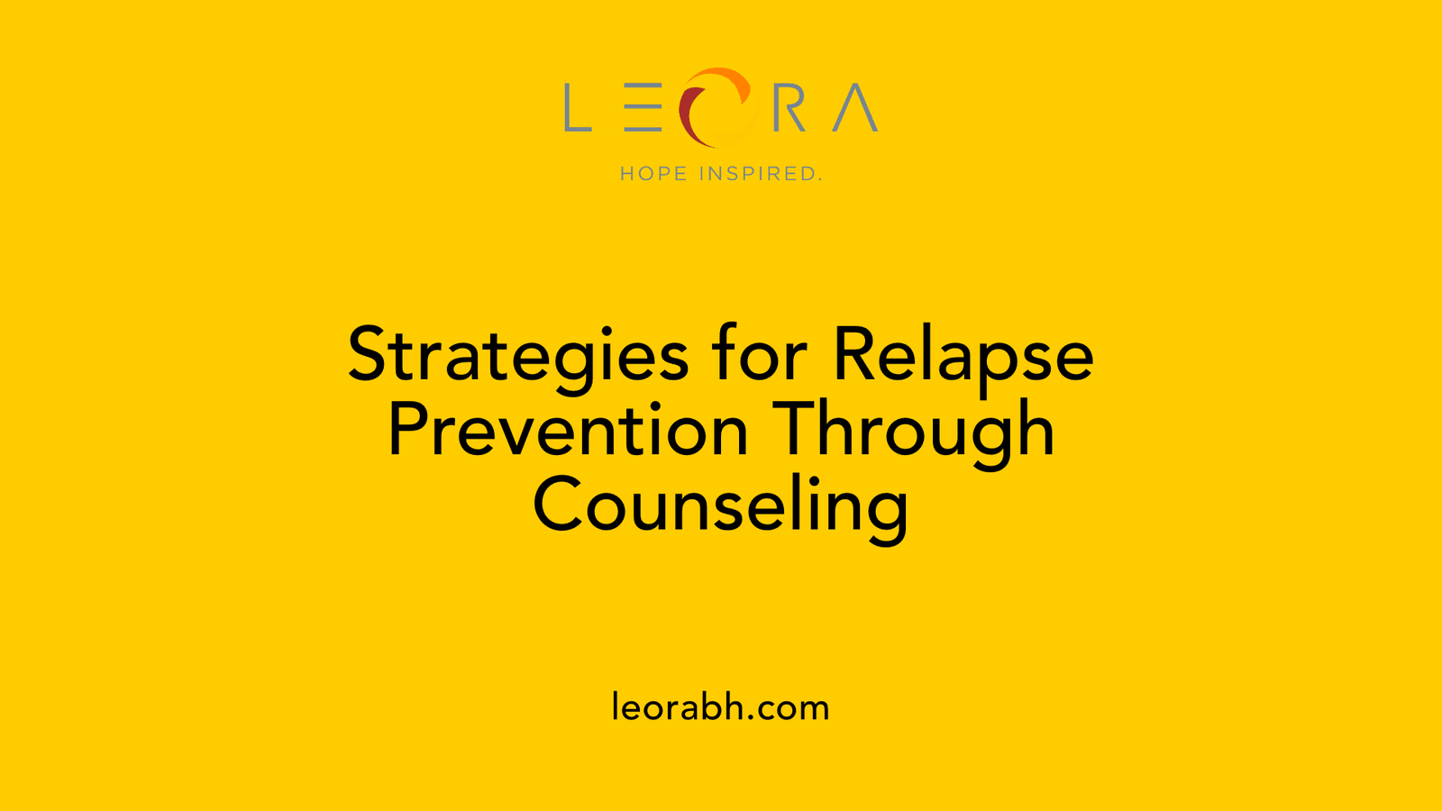 Strategies for Relapse Prevention Through Counseling