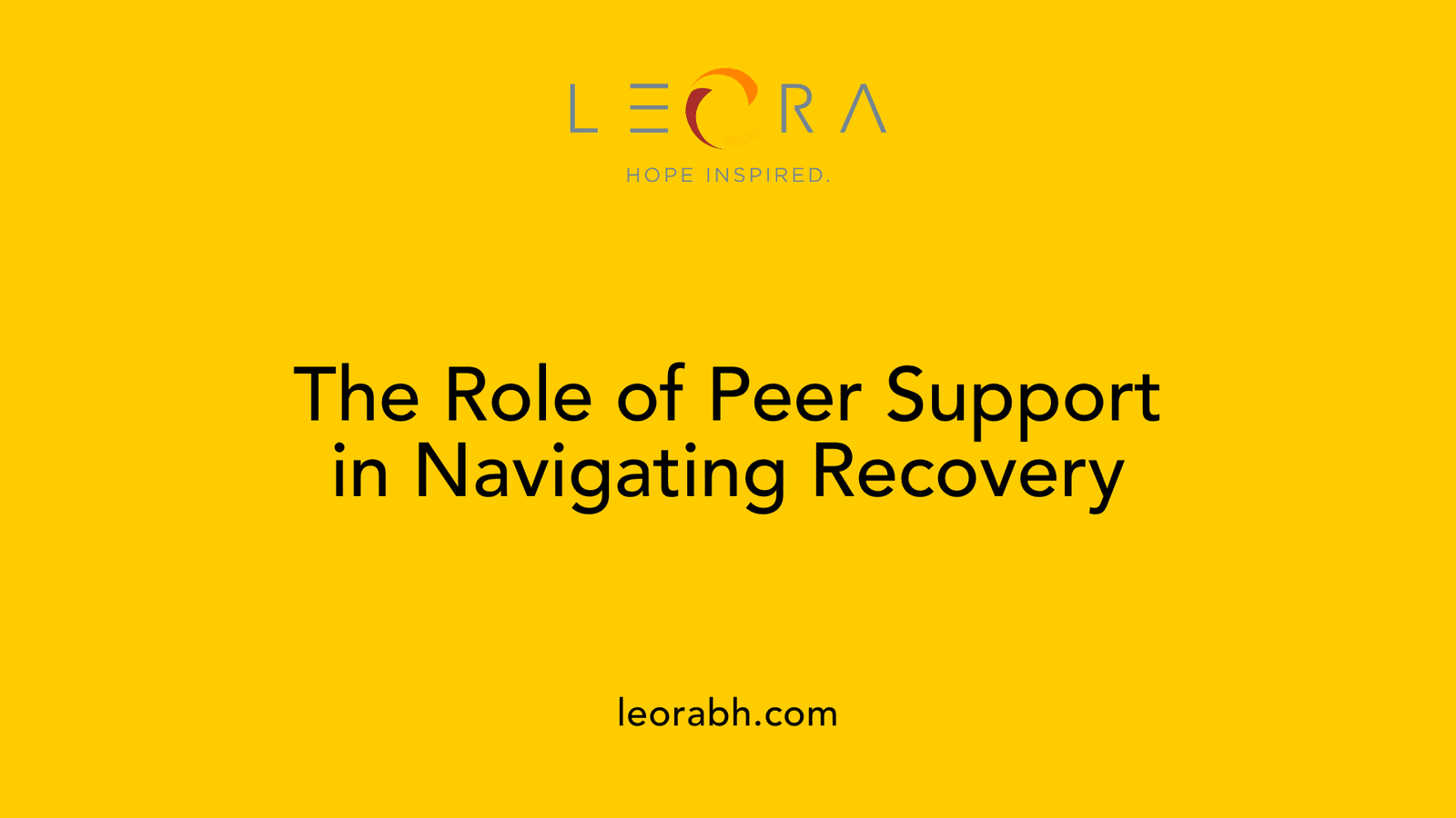 The Role of Peer Support in Navigating Recovery