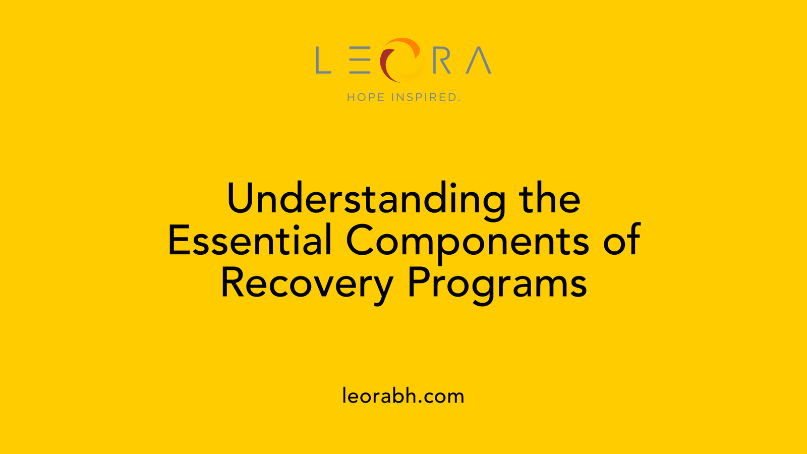 Understanding the Essential Components of Recovery Programs
