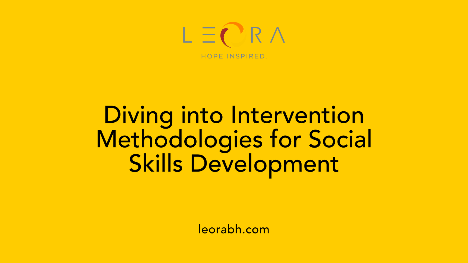 Diving into Intervention Methodologies for Social Skills Development