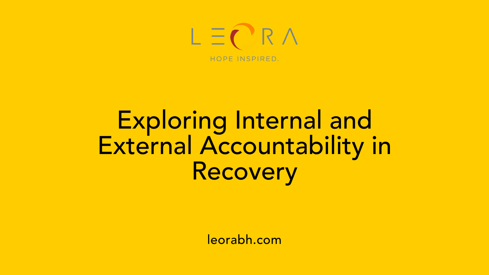 Exploring Internal and External Accountability in Recovery