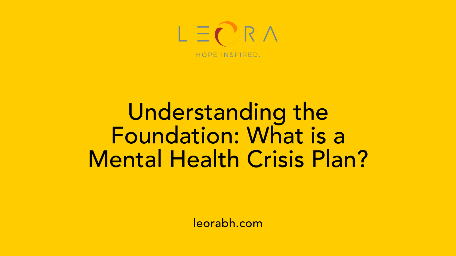Understanding the Foundation: What is a Mental Health Crisis Plan?