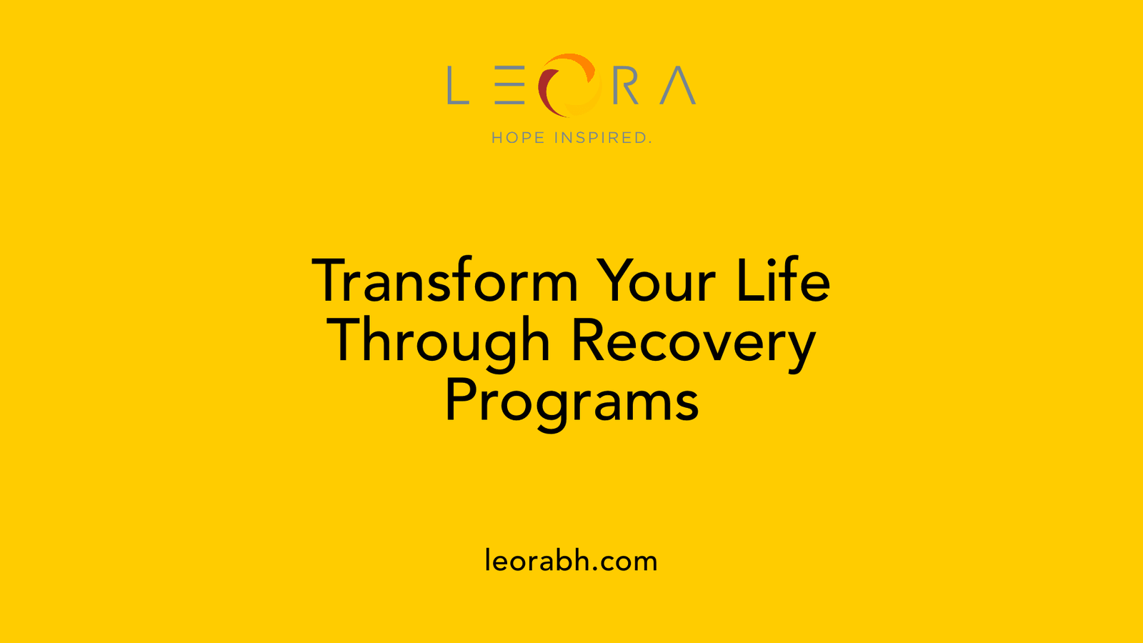 Transform Your Life Through Recovery Programs