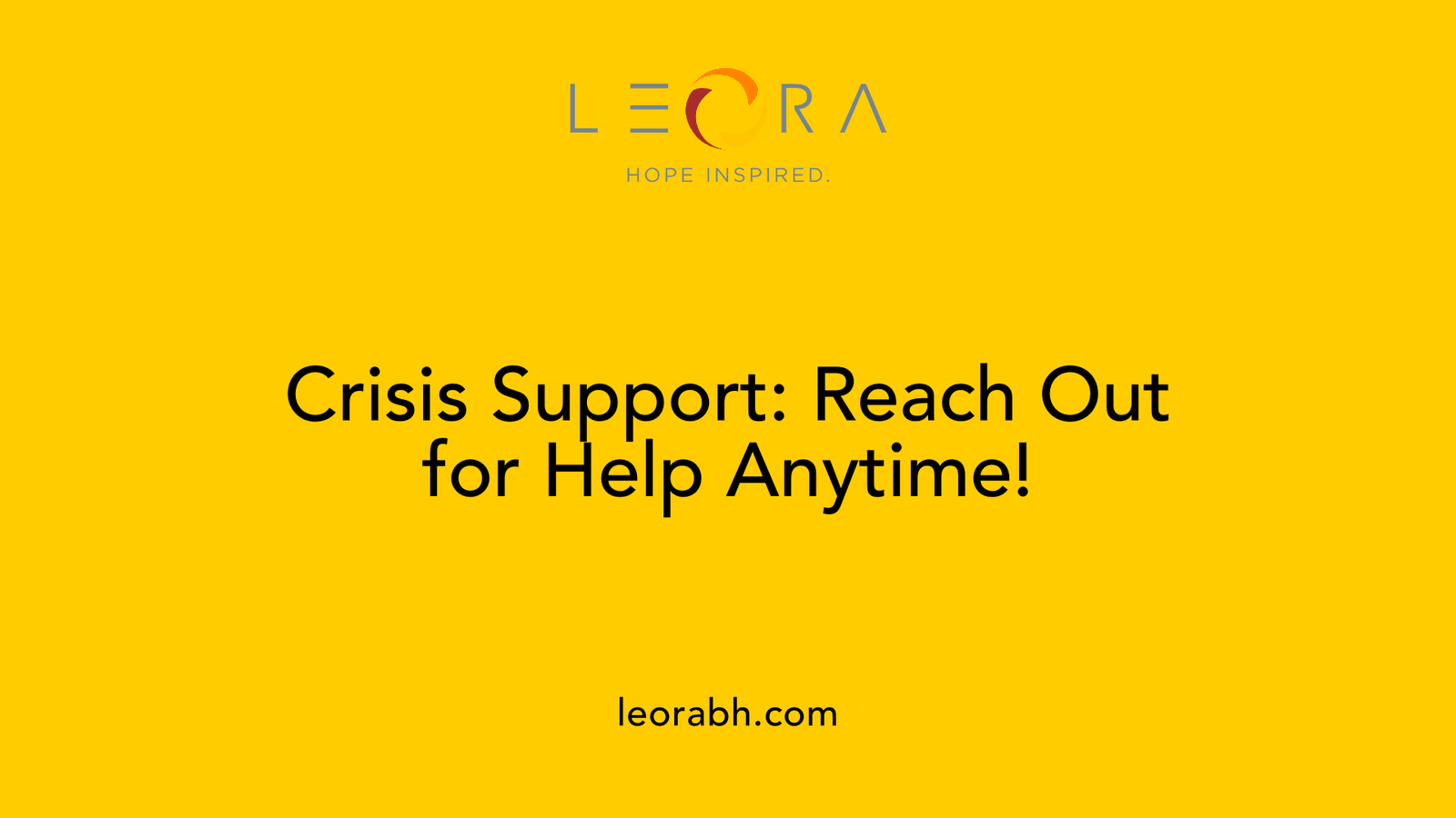 Crisis Support: Reach Out for Help Anytime!