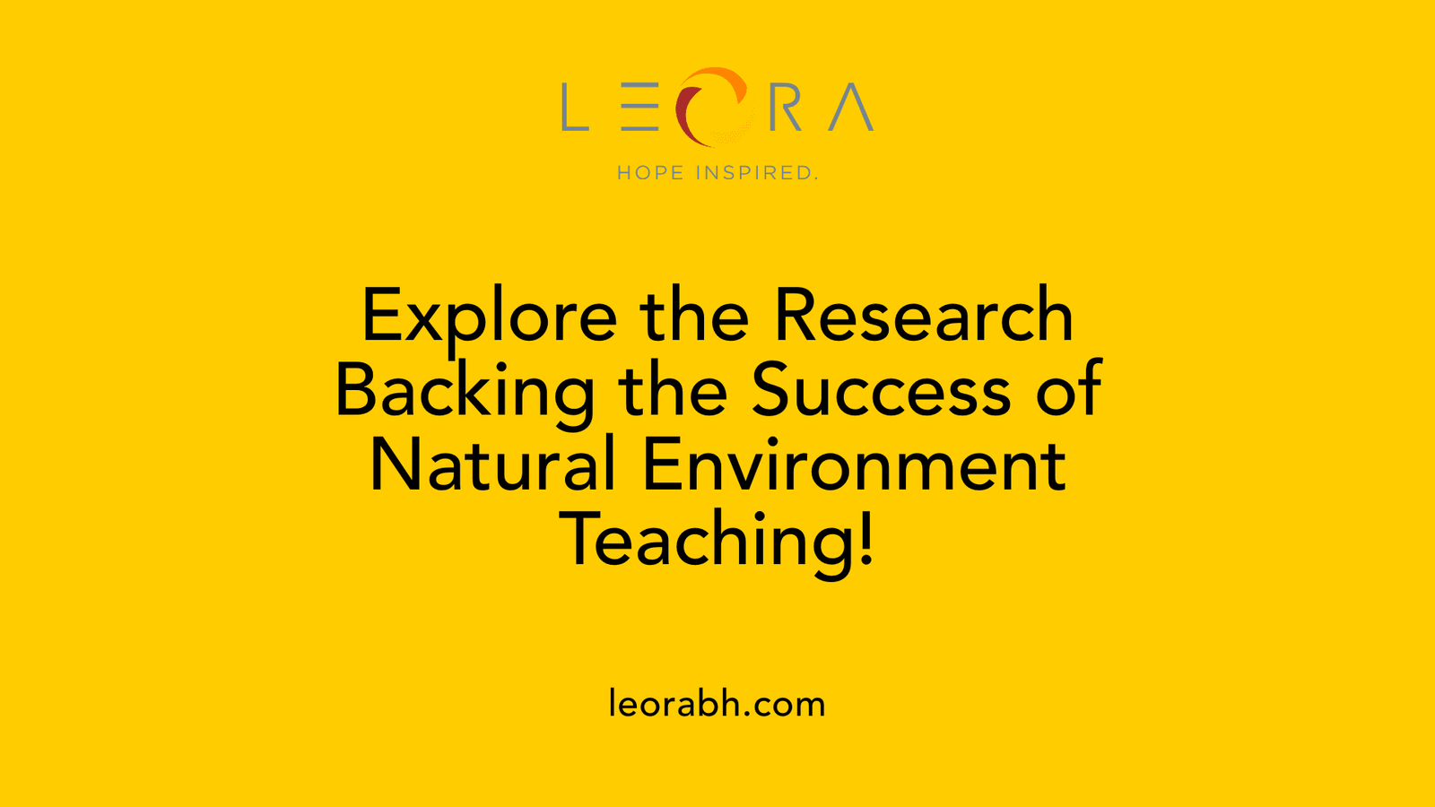 Explore the Research Backing the Success of Natural Environment Teaching!