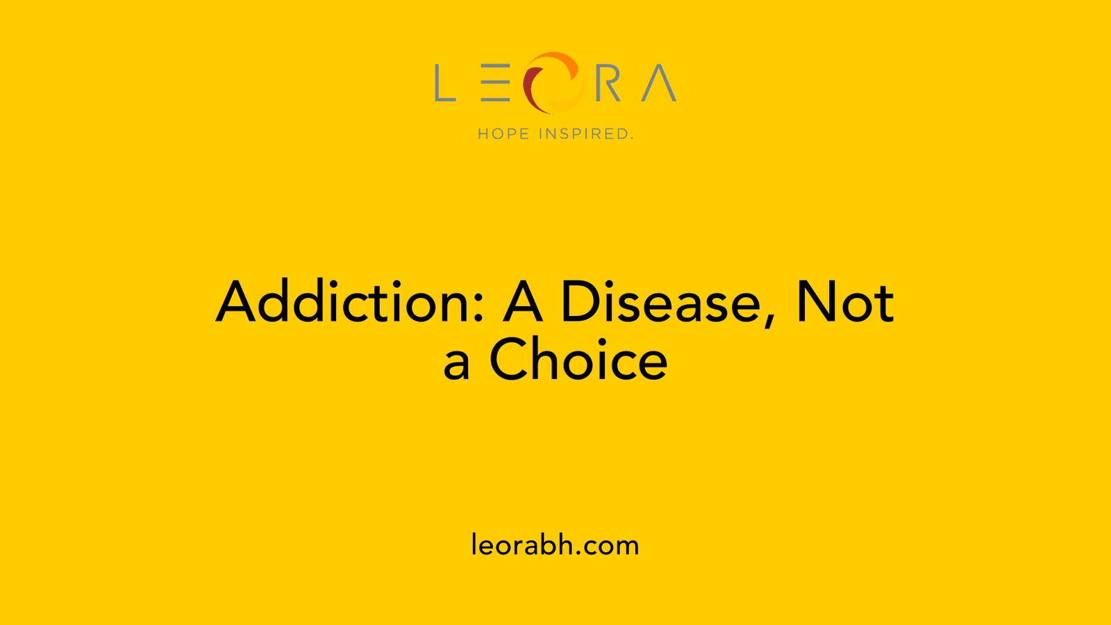 Addiction: A Disease, Not a Choice
