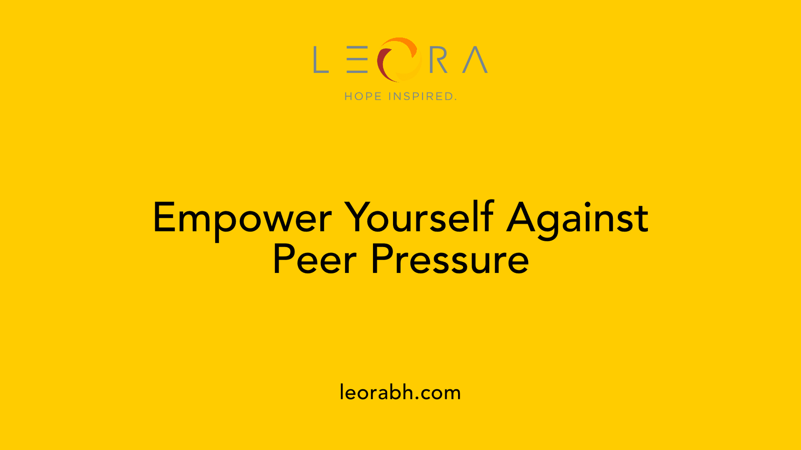 Empower Yourself Against Peer Pressure