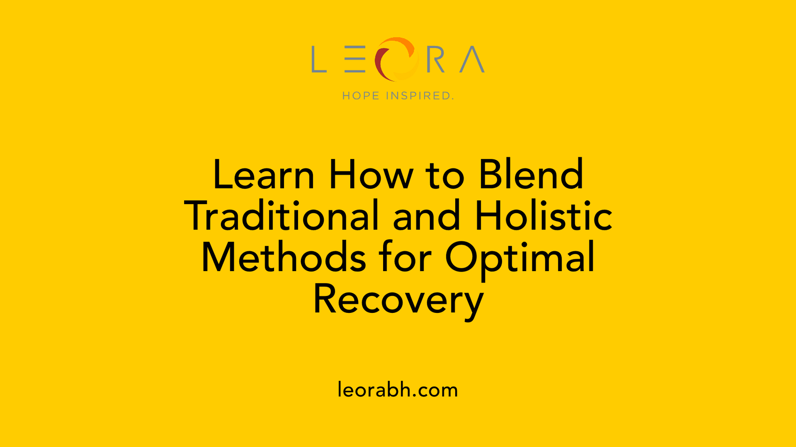 Learn How to Blend Traditional and Holistic Methods for Optimal Recovery