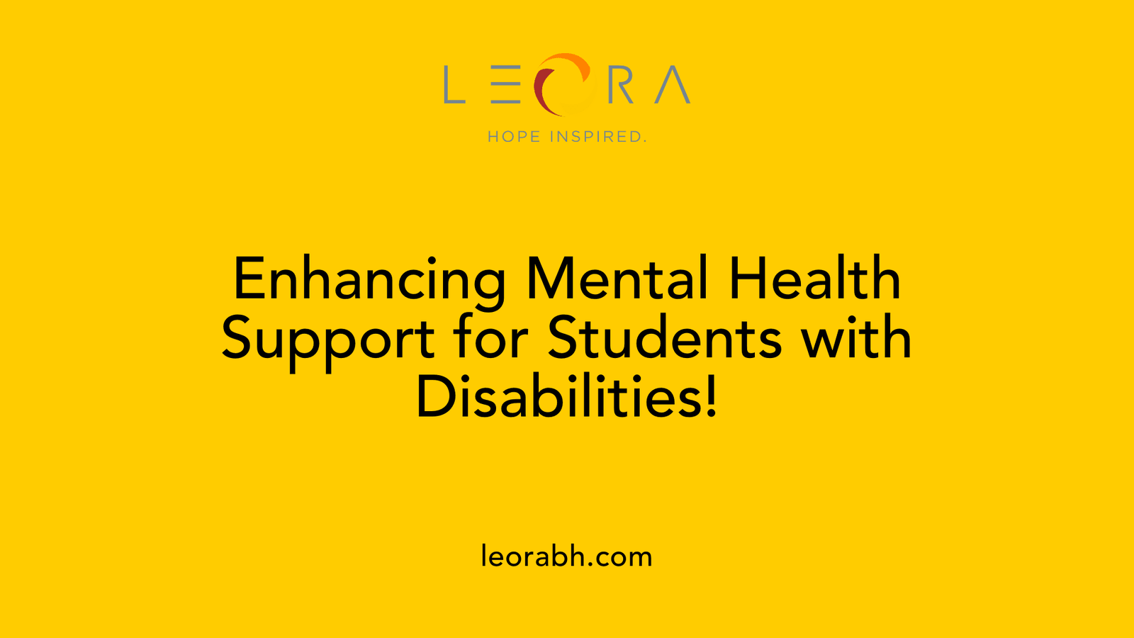 Enhancing Mental Health Support for Students with Disabilities!