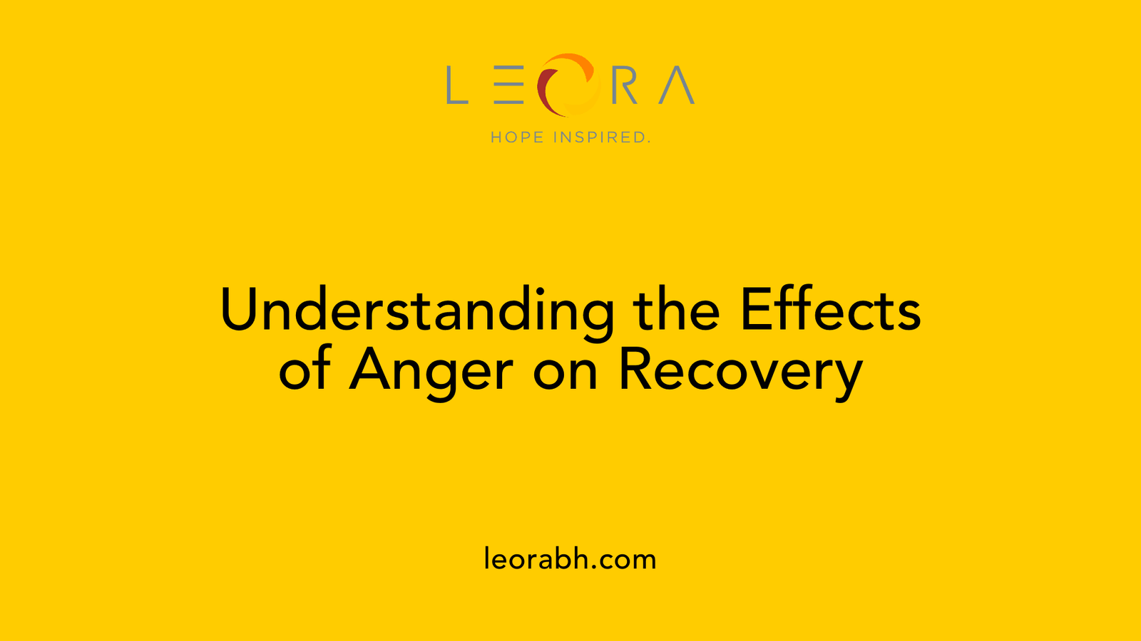 Understanding the Effects of Anger on Recovery
