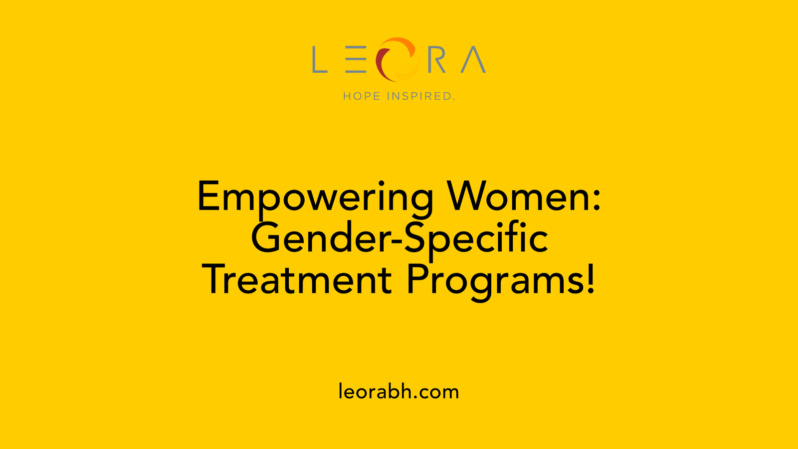 Empowering Women: Gender-Specific Treatment Programs!