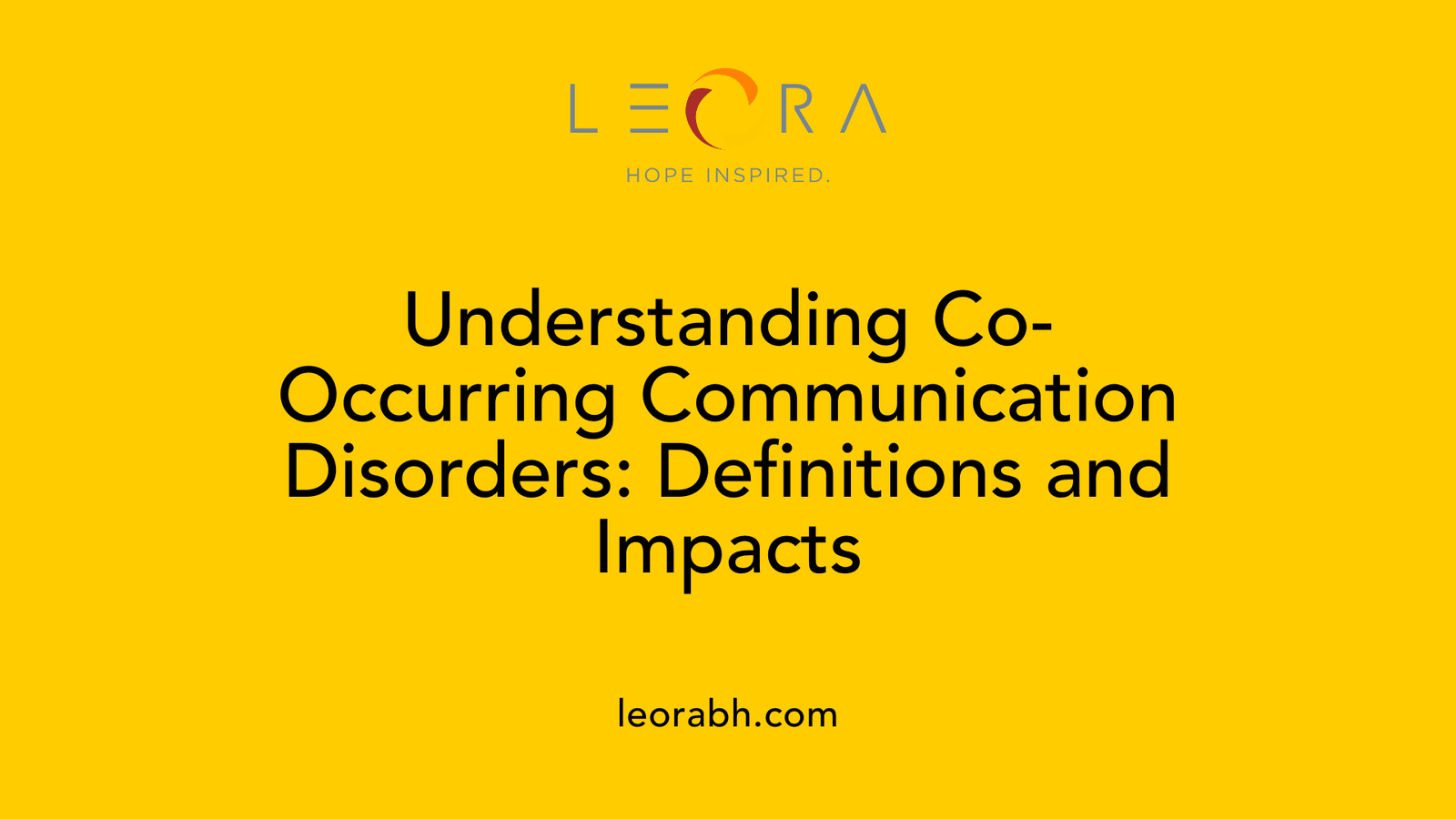Understanding Co-Occurring Communication Disorders: Definitions and Impacts
