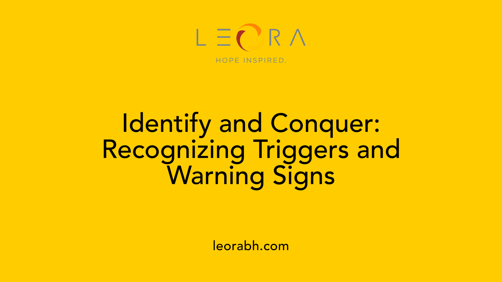 Identify and Conquer: Recognizing Triggers and Warning Signs