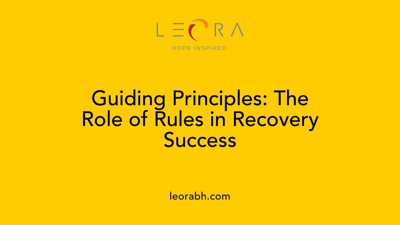 Guiding Principles: The Role of Rules in Recovery Success
