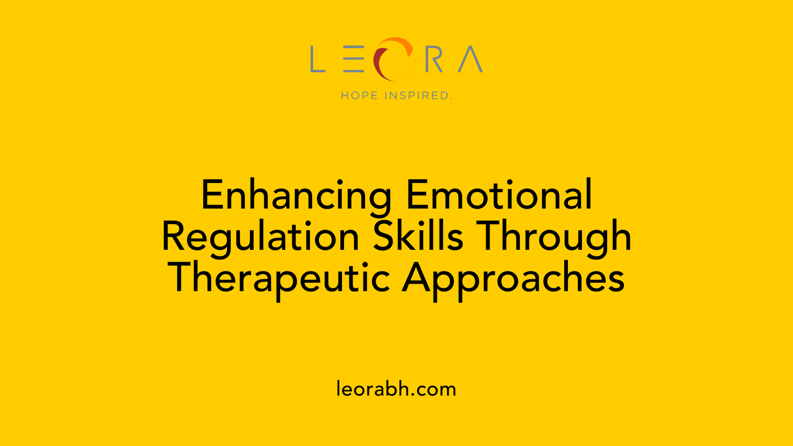 Enhancing Emotional Regulation Skills Through Therapeutic Approaches