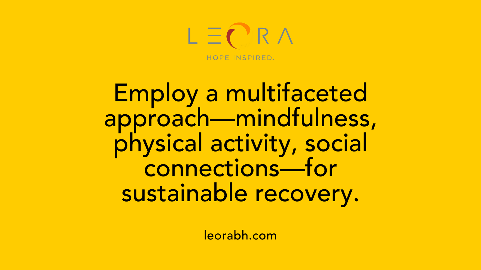 Employ a multifaceted approach, mindfulness, physical activity, social connections, for sustainable recovery.