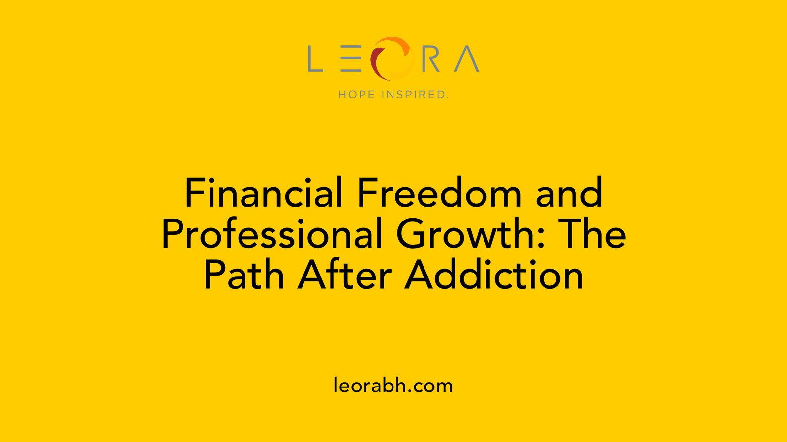 Financial Freedom and Professional Growth: The Path After Addiction