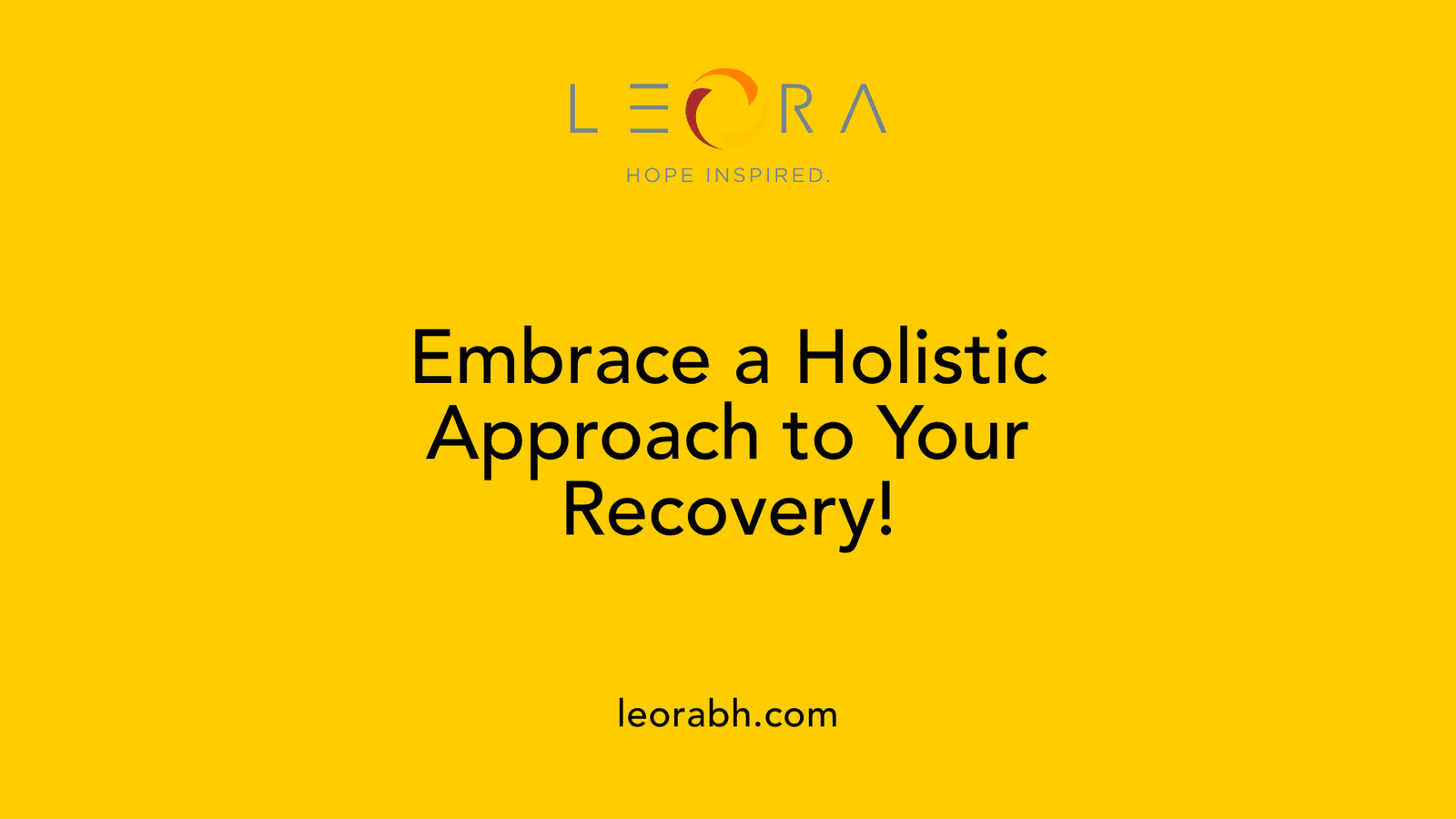 Embrace a Holistic Approach to Your Recovery!