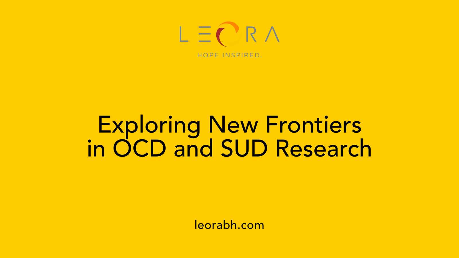 Exploring New Frontiers in OCD and SUD Research