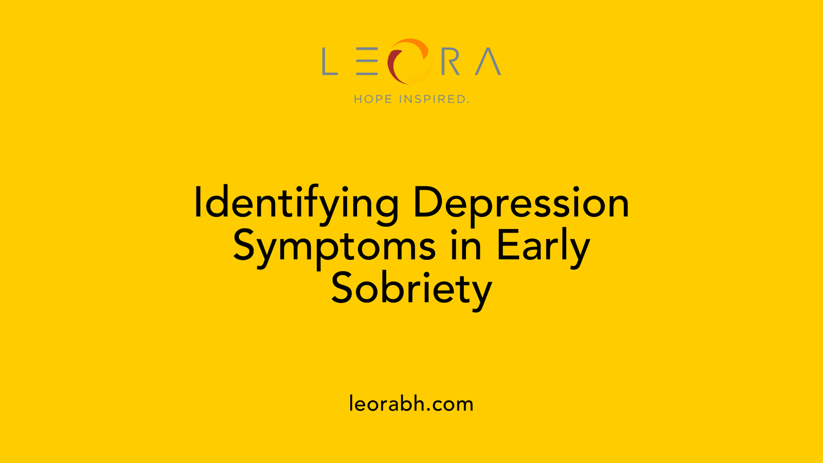 Identifying Depression Symptoms in Early Sobriety