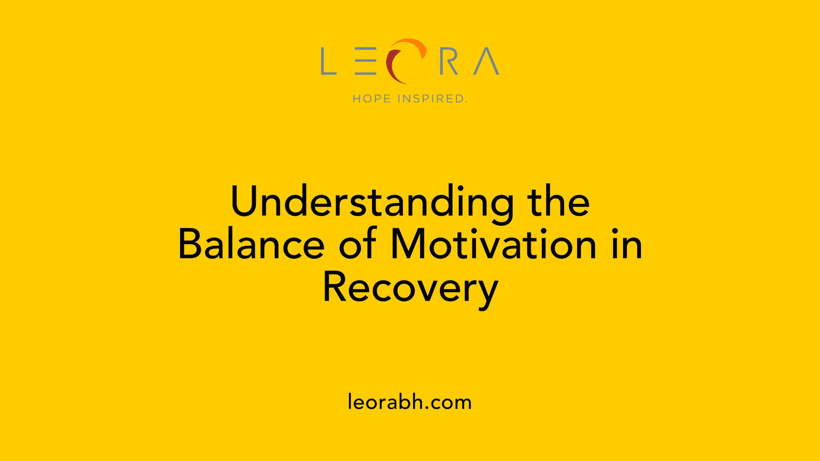 Understanding the Balance of Motivation in Recovery