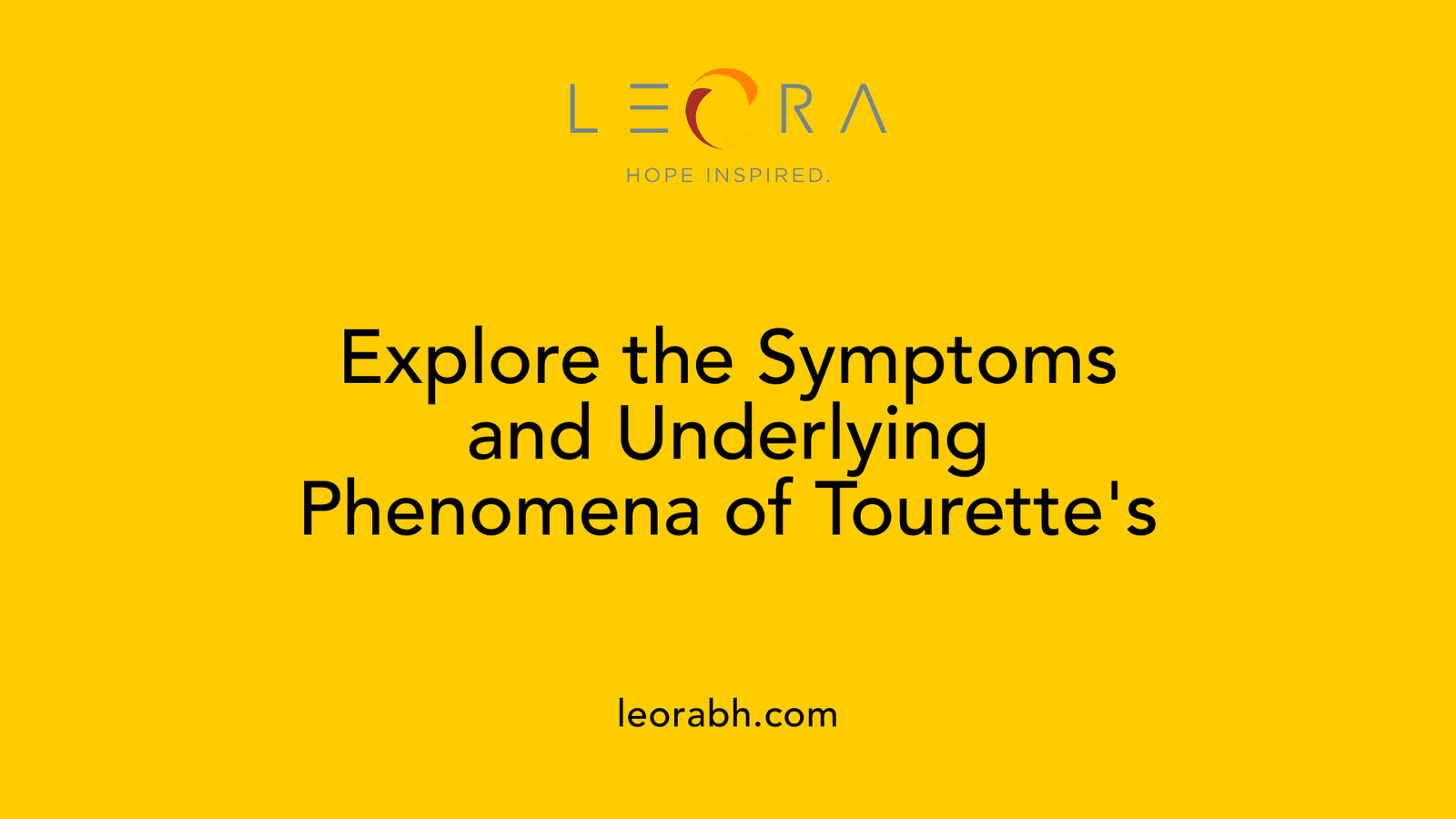 Explore the Symptoms and Underlying Phenomena of Tourette's