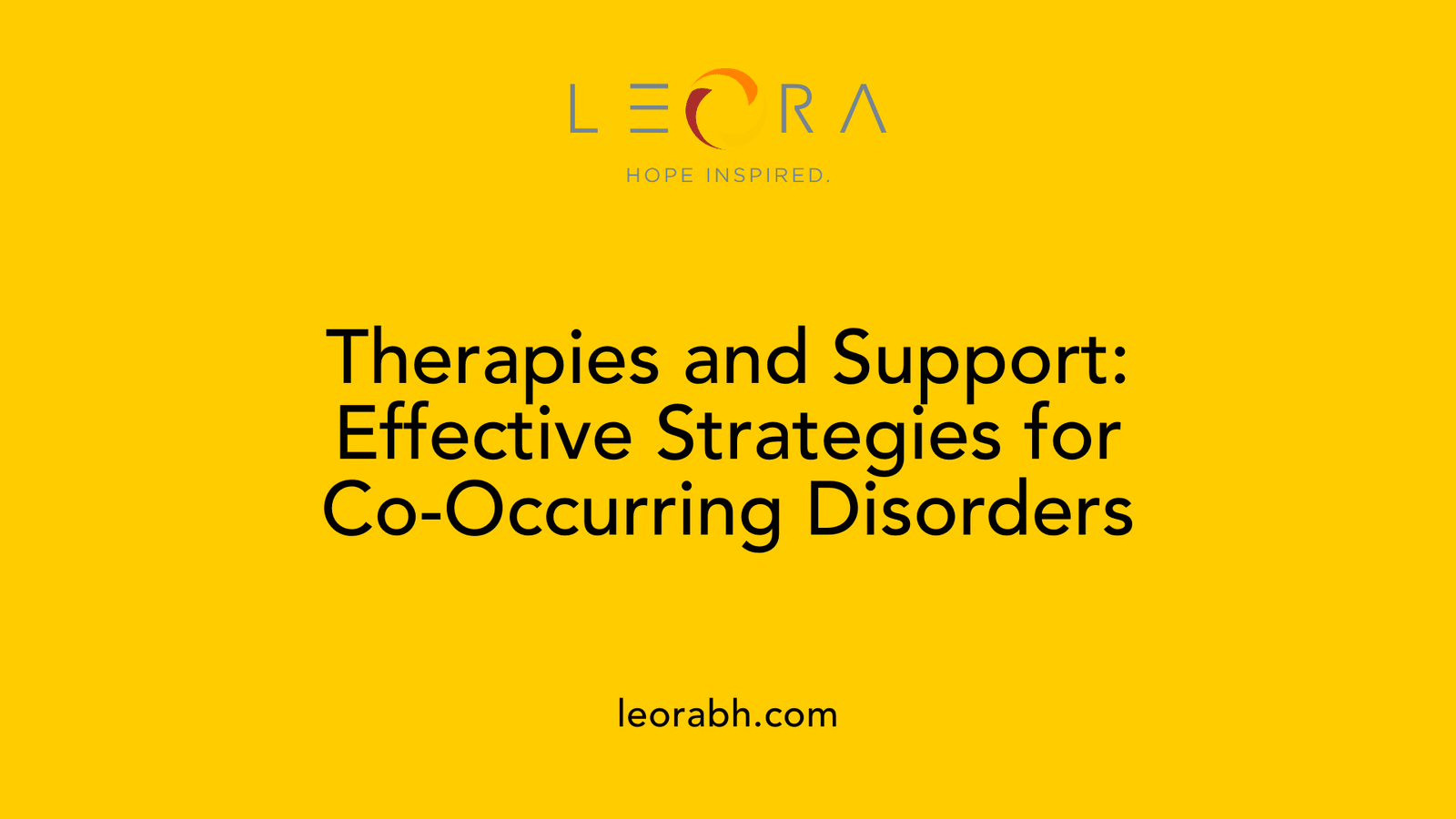 Therapies and Support: Effective Strategies for Co-Occurring Disorders