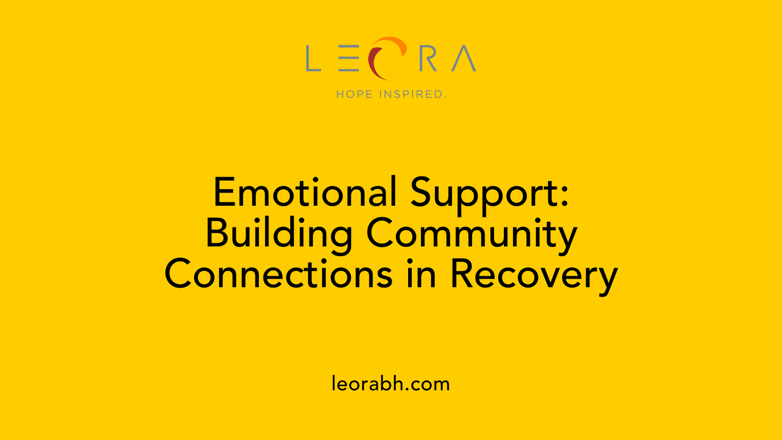 Emotional Support: Building Community Connections in Recovery