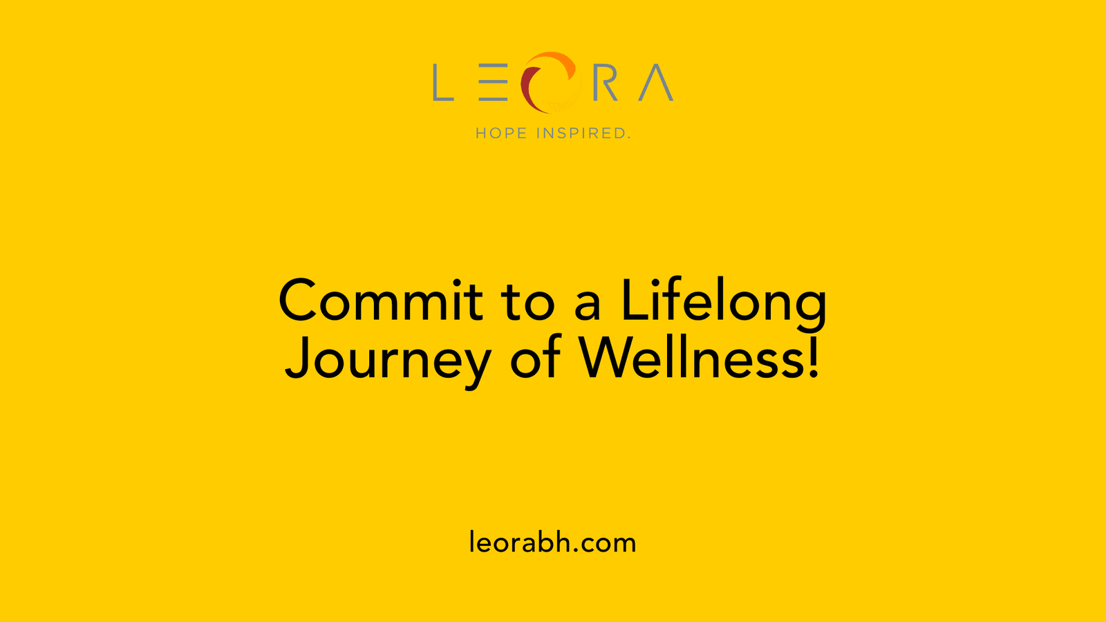 Commit to a Lifelong Journey of Wellness!