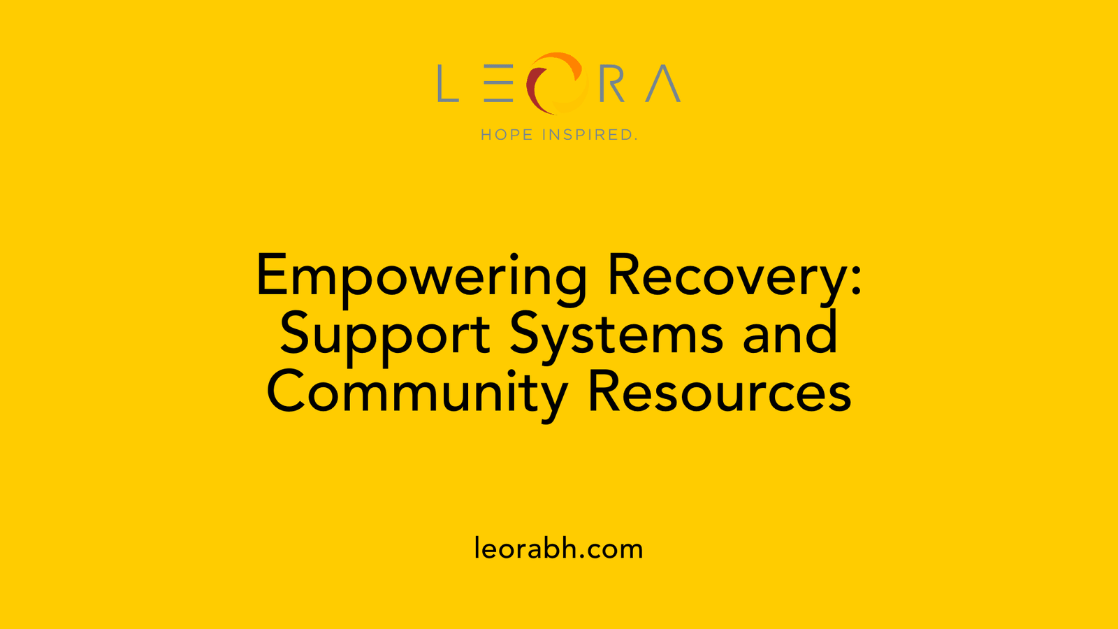 Empowering Recovery: Support Systems and Community Resources