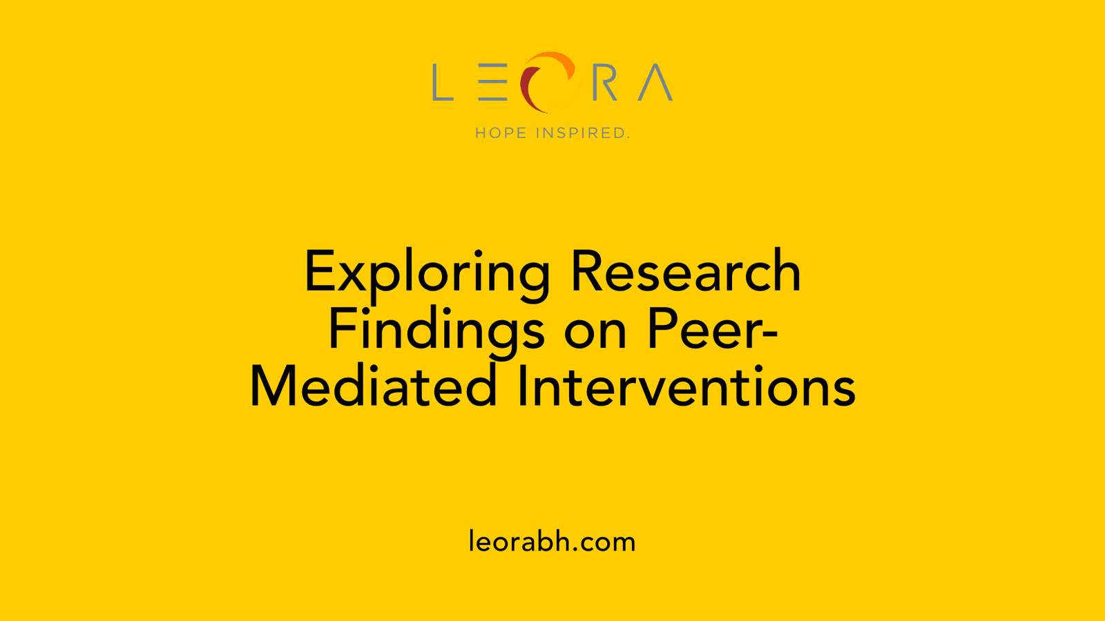 Exploring Research Findings on Peer-Mediated Interventions