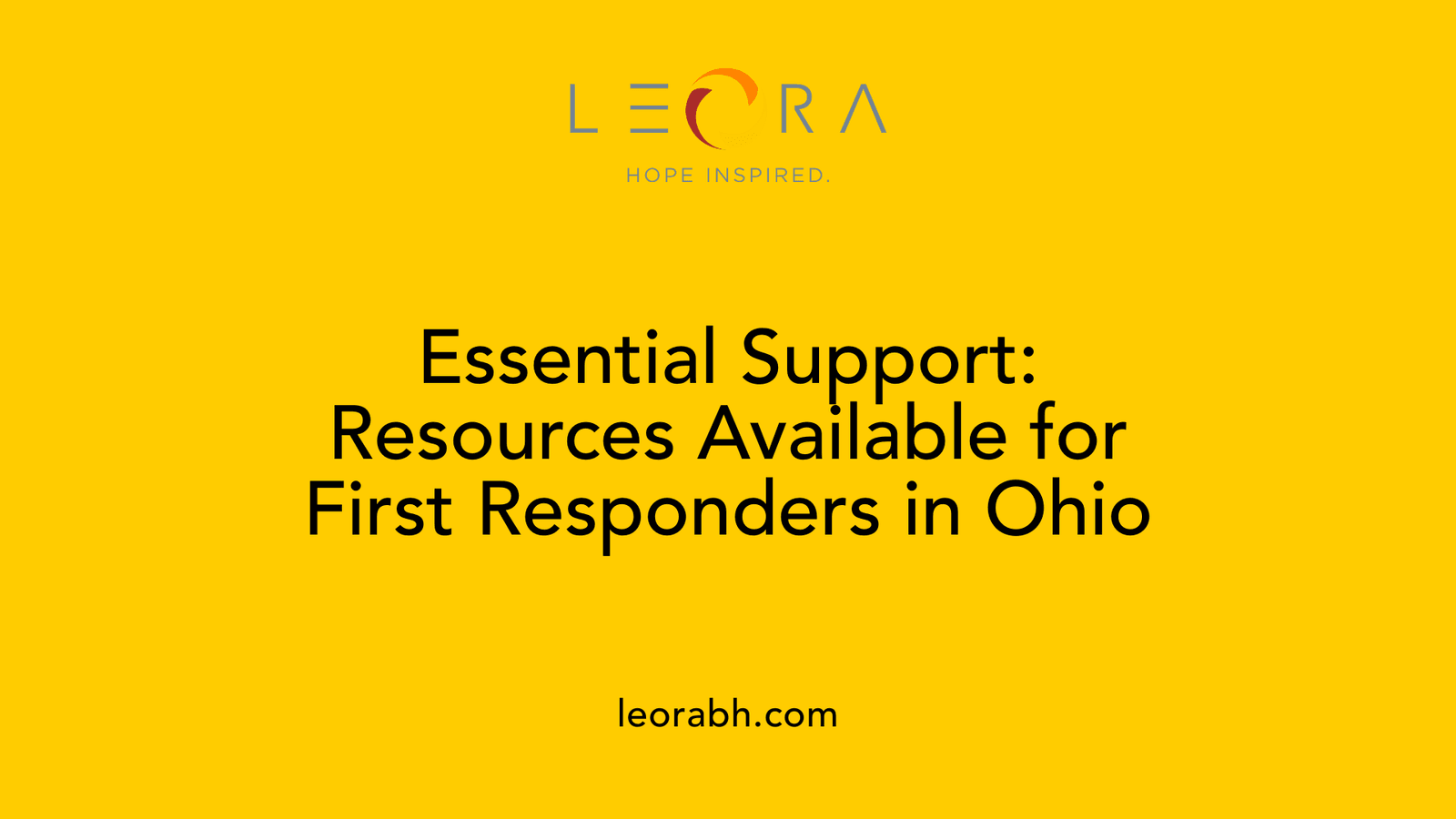 Essential Support: Resources Available for First Responders in Ohio