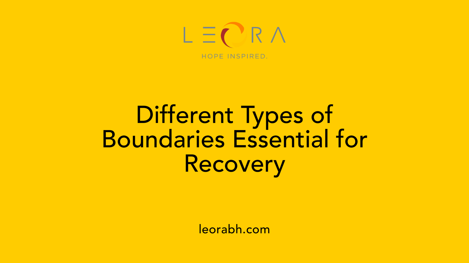 Different Types of Boundaries Essential for Recovery