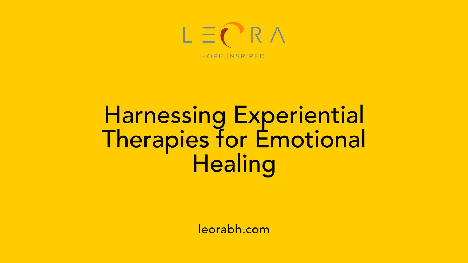 Harnessing Experiential Therapies for Emotional Healing