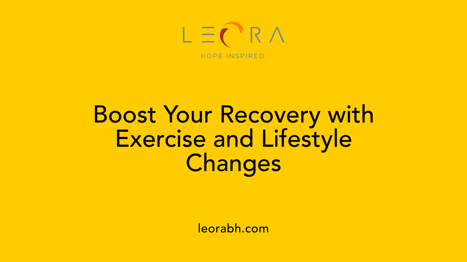 Boost Your Recovery with Exercise and Lifestyle Changes
