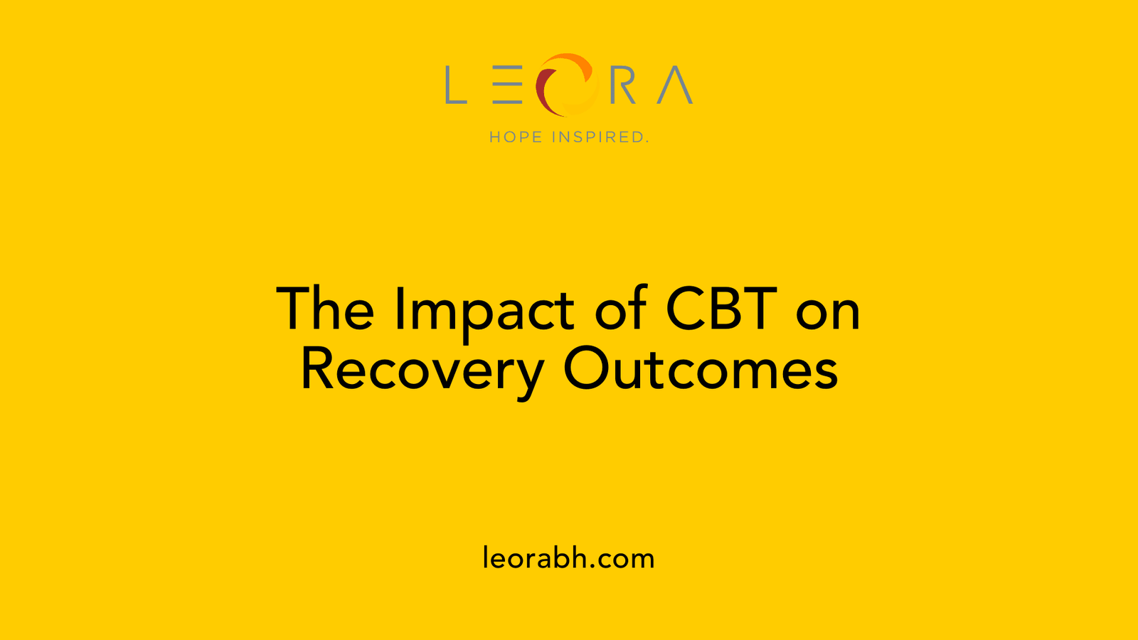 The Impact of CBT on Recovery Outcomes