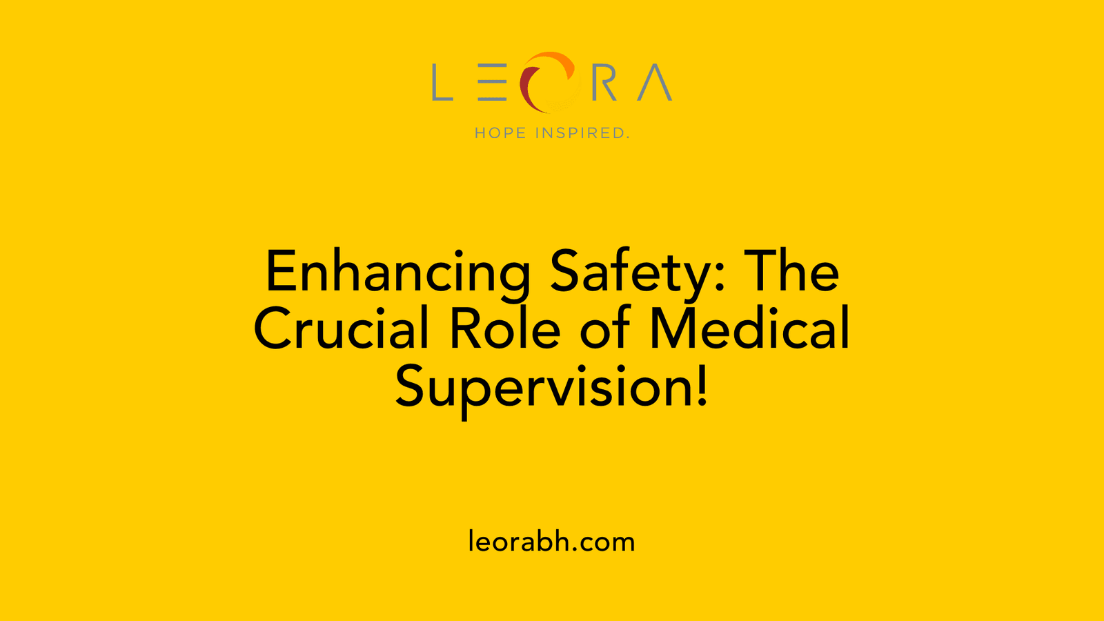 Enhancing Safety: The Crucial Role of Medical Supervision!