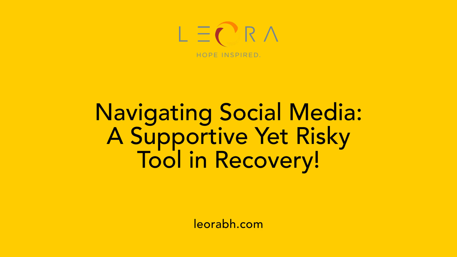 Navigating Social Media: A Supportive Yet Risky Tool in Recovery!