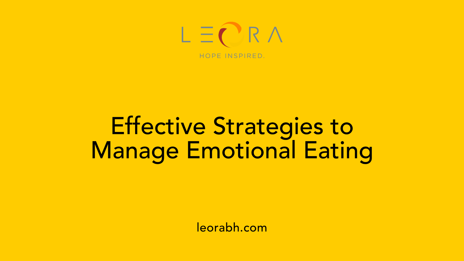 Effective Strategies to Manage Emotional Eating