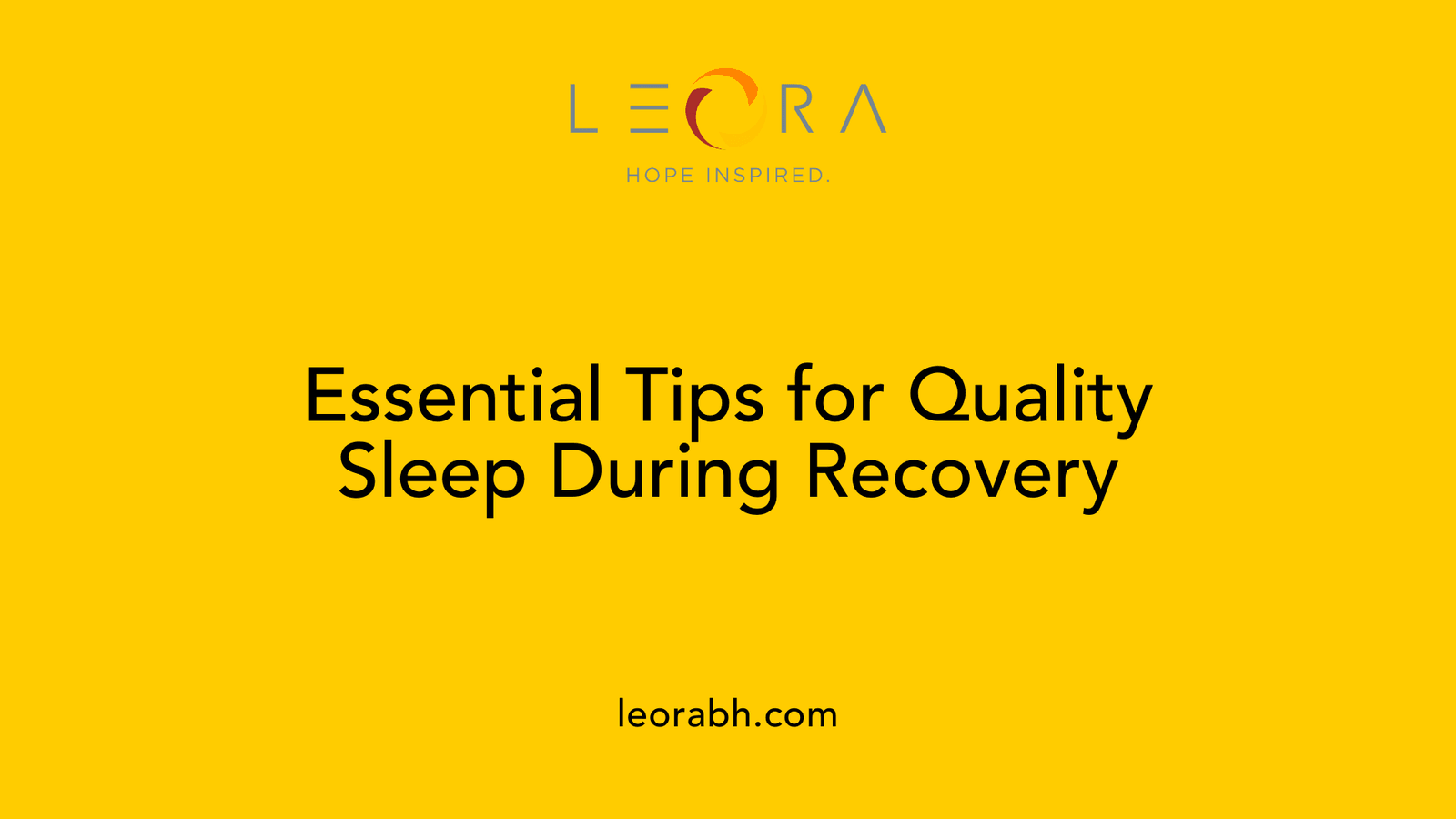 Essential Tips for Quality Sleep During Recovery