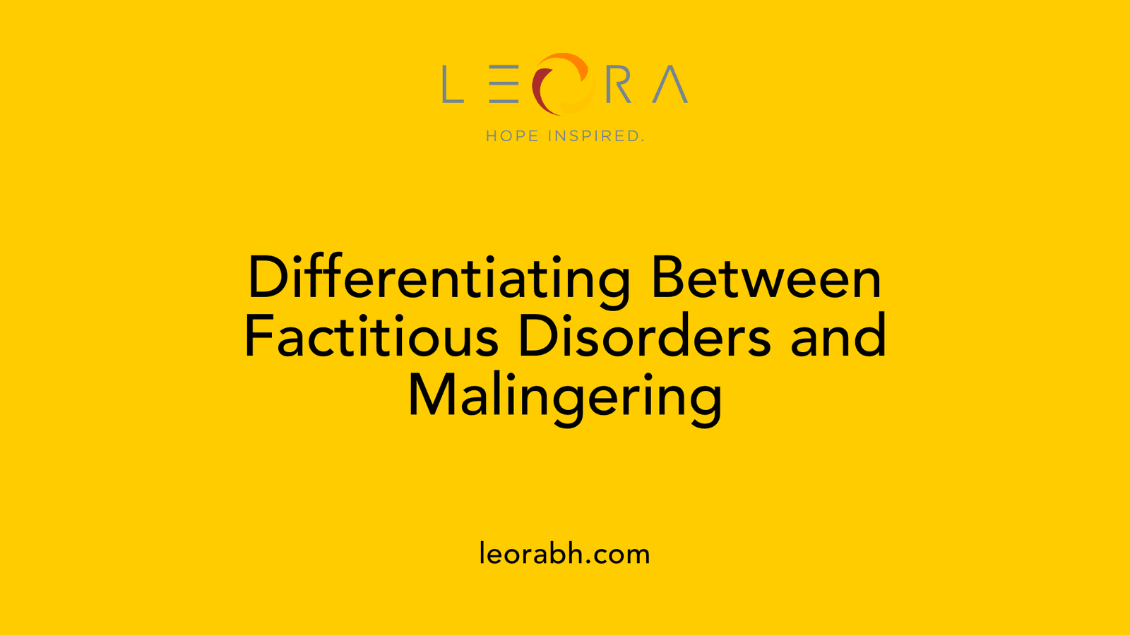 Differentiating Between Factitious Disorders and Malingering