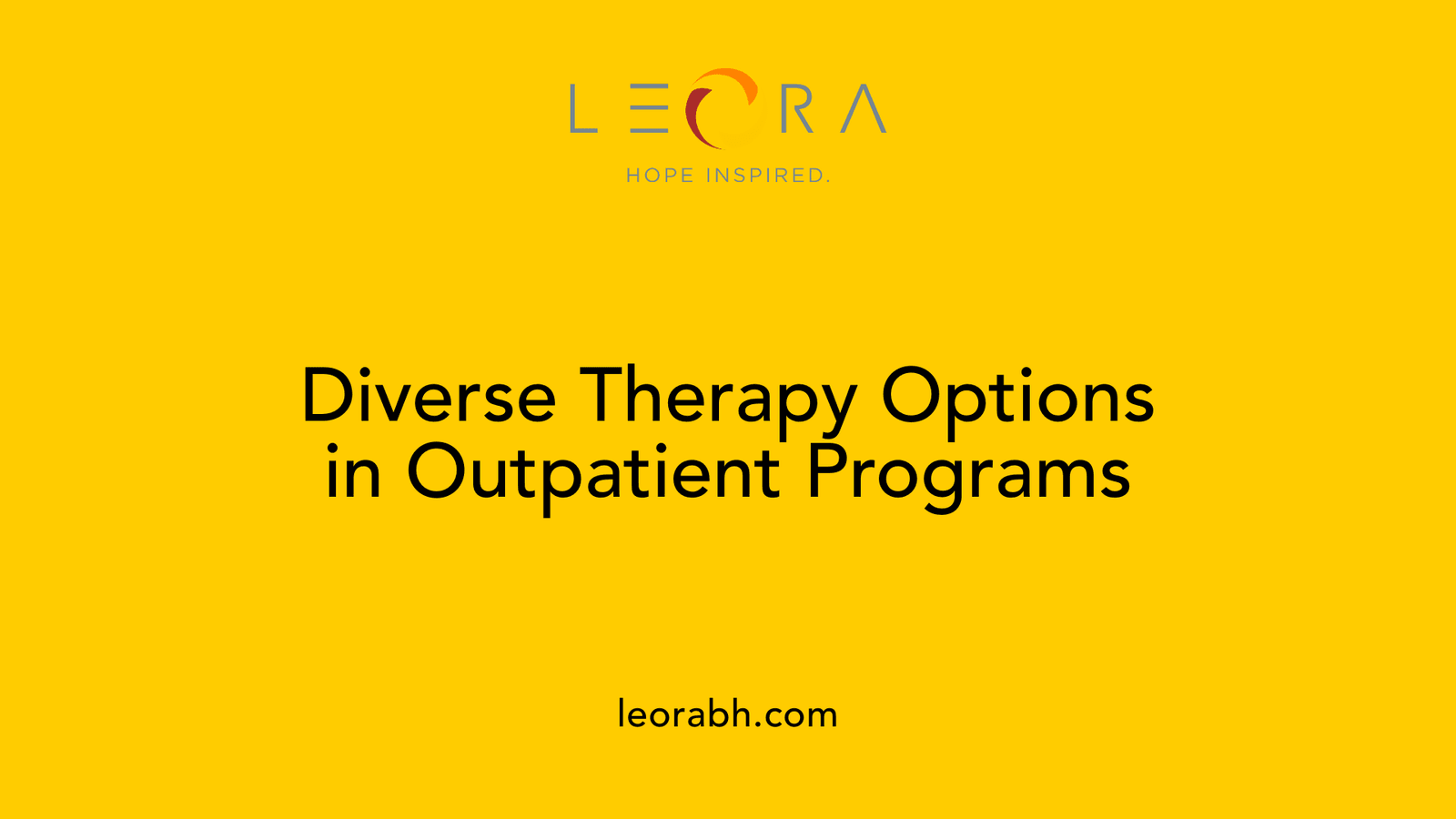 Diverse Therapy Options in Outpatient Programs