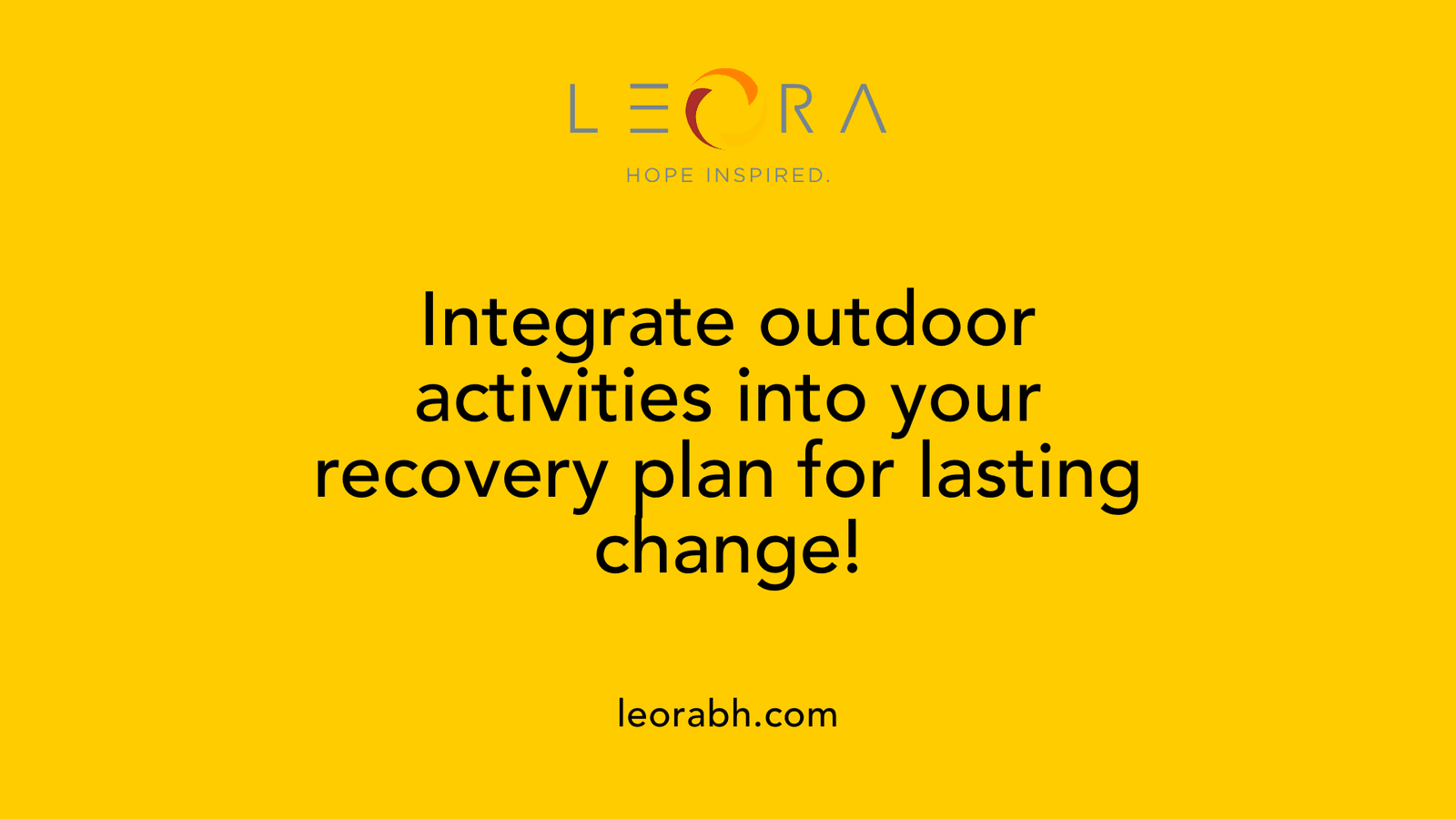 Integrate outdoor activities into your recovery plan for lasting change!