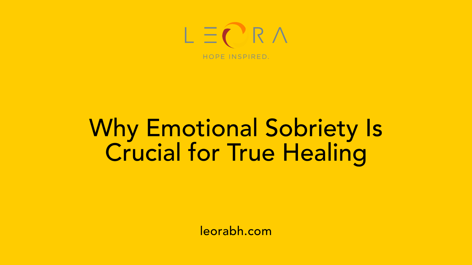 Why Emotional Sobriety Is Crucial for True Healing