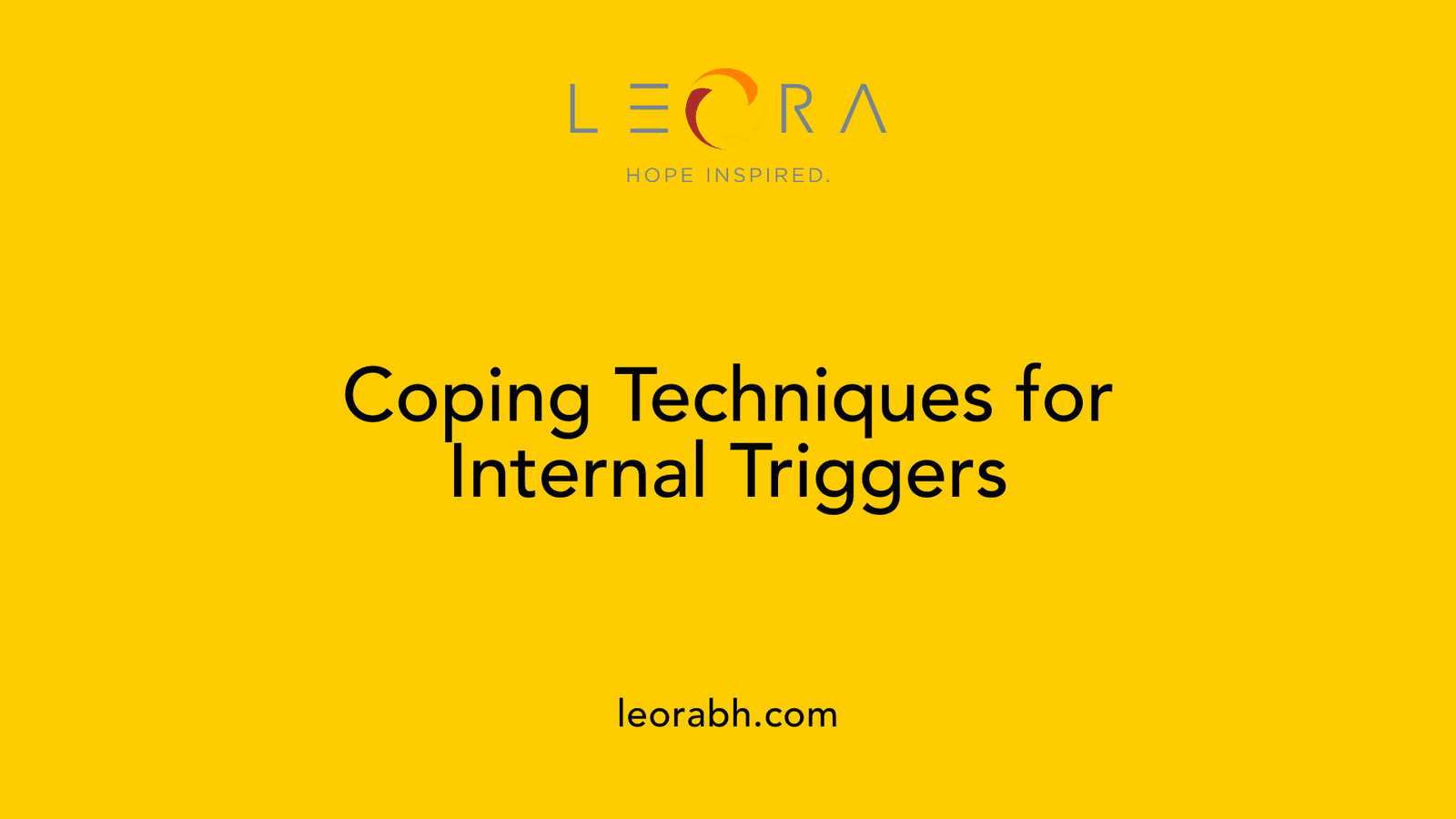 Coping Techniques for Internal Triggers