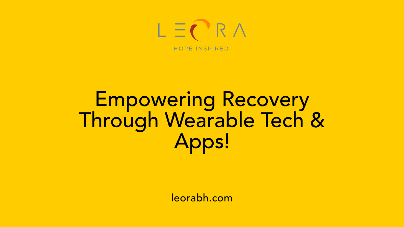 Empowering Recovery Through Wearable Tech & Apps!